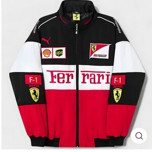 Ferrari Red and Black Racing Jacket